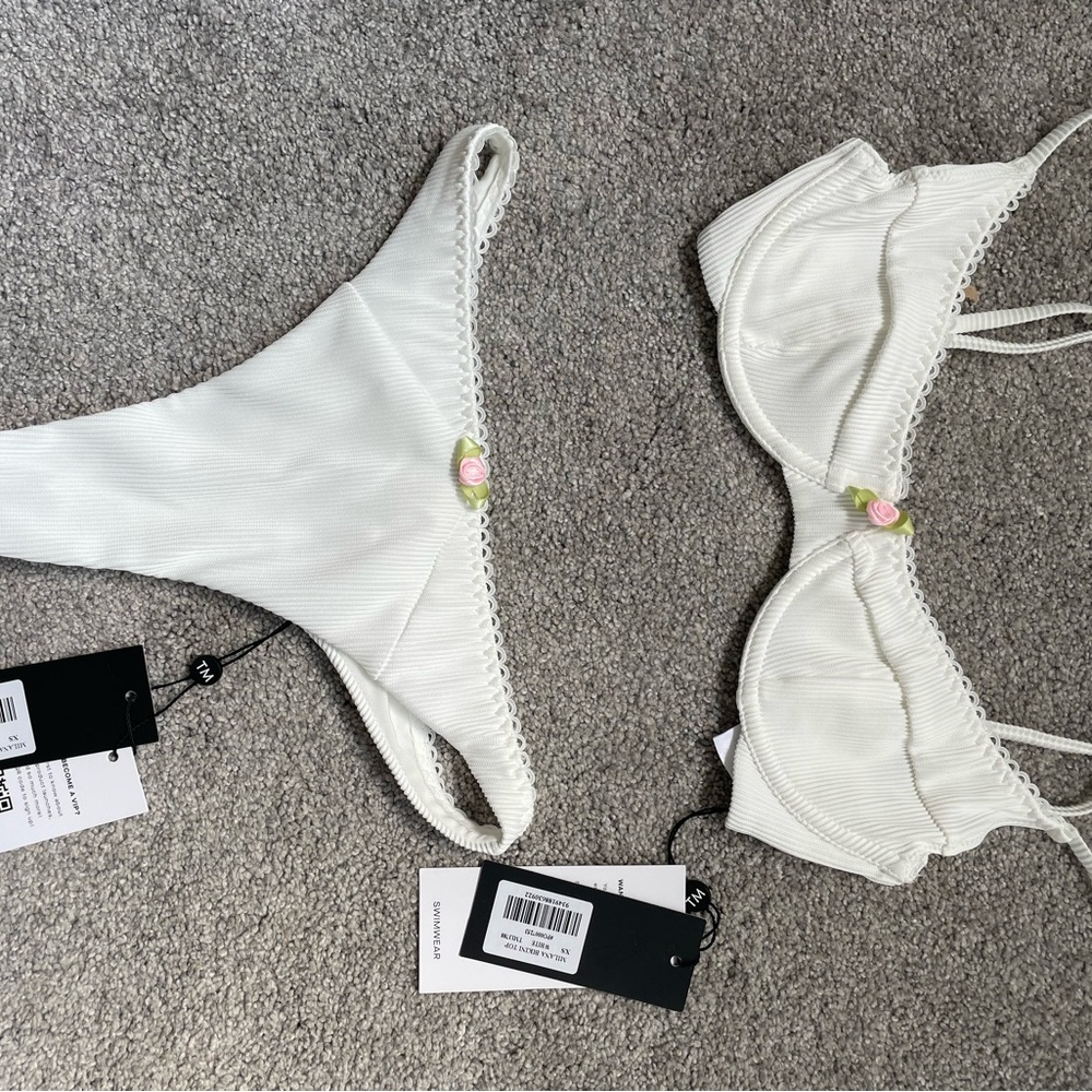 Tiger Mist Milana White Bikini Set